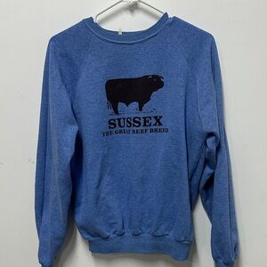 Vintage Blue Sussex Crewneck Sz S